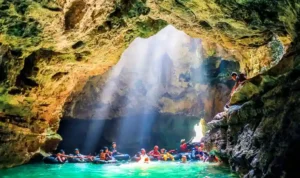 Goa Grubug Gunungkidul, Keajaiban Air Terjun di Perut Bumi Karst